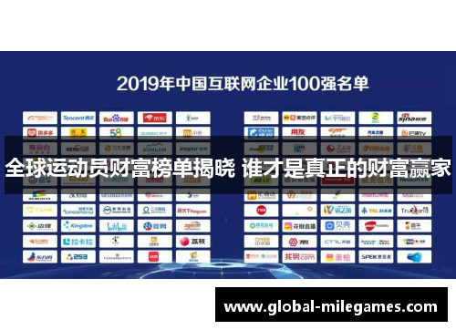 全球运动员财富榜单揭晓 谁才是真正的财富赢家